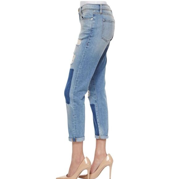 Frame Denim Le Garcon Distressed Ankle Jeans, Redlands 26 - Picture 4 of 13